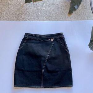 Sabo Skirt Mini Denim asymmetric with zipper EUC